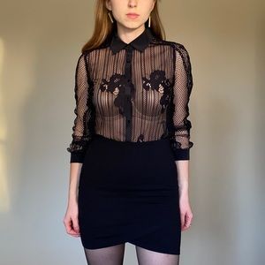 Maje laced shirt size S